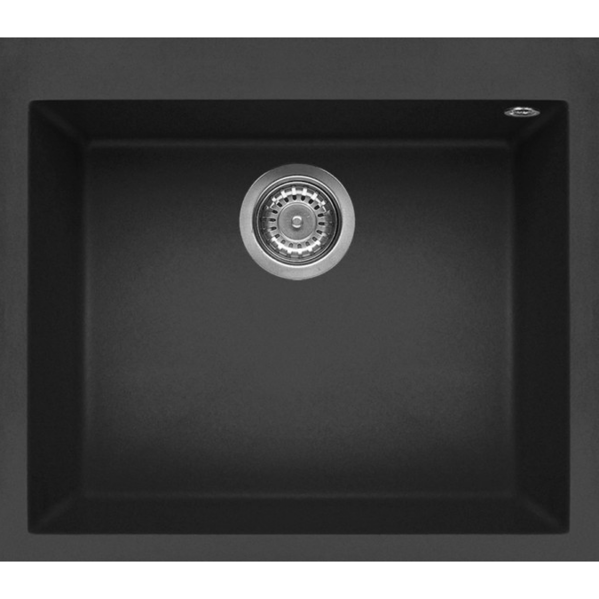 Elleci QUADRA105T 花崗岩廚房台上石盆 (黑色)